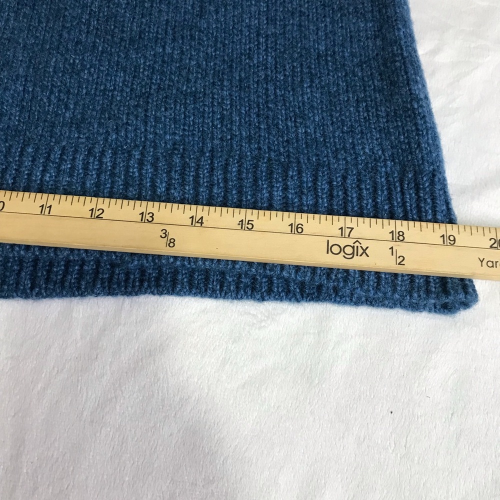 L L Bean Fair Isle Knit Pullover Sweater Women’s Size M Color Blue Round Neck - Picture 9 of 14